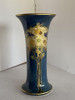 Gold Leaf Art Nouveau Ceramic Spill Vase by Royal Worcester