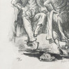 Drawing Hasidic Dancers Judaica Portrait Lithograph by Melchi Hundler 140/150
