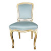 1950 Louis XVI-Style Hollywood Regency Gold Giltwood Dining Chairs, Set of 24