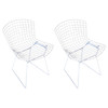White Wire Side Chair by Harry Bertoia for Knoll, Pair Circa 1952