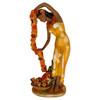 1930 Hawaiian "Cascading" Hand-Painted Fine Porcelain Statue by Lei Gill