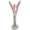 Mid-century Pink & Green Flamingo Ceramic Tabletop Sculpture Pair By Brad Keeler