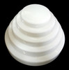 Stepped Art Deco Skyscraper Ceiling Mounted Globe with Fixture