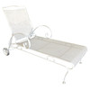 Mid-century Iron Mesh Outdoor/Patio Chaise Lounge by Woodard, 2 Available