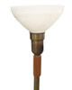 Heifetz Style Hand-Carved Torchiere Floor Lamp