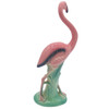 Mid-century "Handsome" Pink Flamingo Ceramic Tabletop Statue By Leftons