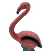 Mid-century "Handsome" Pink Flamingo Ceramic Tabletop Statue By Leftons