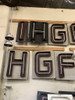 Large Vintage Neon Marquee Letters from the Iconic Pan-Pacific Auditorium