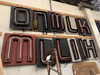 Large Vintage Neon Marquee Letters from the Iconic Pan-Pacific Auditorium