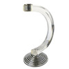 Art Deco Inspired Lucite and Chrome Candlestick Holder
