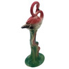 Matching Mid-century Pink Flamingo Ceramic Tabletop Statue Set By Brad Kealer
