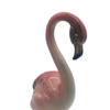 Matching Mid-century Pink Flamingo Ceramic Tabletop Statue Set By Brad Kealer
