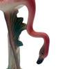 Mid-century Pink Drinking Flamingo Ceramic Tabletop Sculpture Set By Brad Keeler