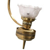Victorian Brass Electric Converted Oil Lamp Wall Sconce, 5 Available