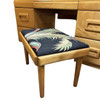 MCM Blond Maple Vanity/ Dressing Table w/ Bench by Russel Wright for Con