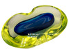 1970's Postmodern Biomorphic Sommerso Murano Glass Bowl or Ashtray