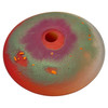 1985 Postmodern Hand Blown Art Glass Abstract Vase Signed Steve Hourigan