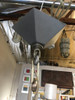 Art Deco Inspired 4-Light Custom Made Pentagon Window Chandelier
