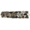Organic Design Sterling Silver Mosaic Bracelet w/ Quartz, Ametrine, & Onyx