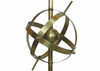 Brass Celestial Armillary Globe Study Table Lamp, Pair