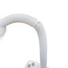 1970 Mod Space Age White Plastic Gooseneck Desk Lamp by Mobilite