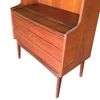 Danish Modern Teak Bookcase Cupboard Display Cabinet with Locks