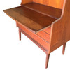 Danish Modern Teak Bookcase Cupboard Display Cabinet with Locks