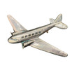 1930s World War II Sterling Silver DC-3 Airplane Pin