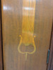 Antique Art Nouveau Mahogany and Floral Marquetry Display Cabinet