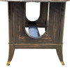Atelier Leleu Style French Art Deco Macassar Ebony Dining Table w/ Brass Access
