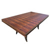 Atelier Leleu Style French Art Deco Macassar Ebony Dining Table w/ Brass Access