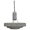 Mid-Century "Saturn" Ceiling Steel 15" Pendant by Kurt Versen, 6 Available