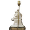 Porcelain Figural Harlequin Lamp with Brass Base, circa 1920
