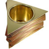Rare Art Deco Stacked Brass & Copper Machine Age Humidor Box by John Ota, Pair