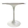 MCM 22" Tall Tulip Side Table by Eero Saarinen for Knoll W/ Walnut Laminate Top