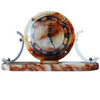 Rare Mid-Century Acrylic & Marble Modernist Mantel Clock