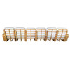 Restored Art Deco Six-Strand Square Pretzel Six-Seat Sectional Sofa
