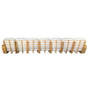 Restored Art Deco Six-Strand Square Pretzel Seven-Seat Sectional Sofa