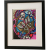 Framed Abstract "A Look to the Future 4" Mixed-Media by Laurel Rosenberg