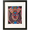 Framed Abstract "An Aztec Adventure" Mixed Media on Paper by Laurel Rosenberg