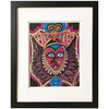 Framed Abstract "An Aztec Adventure" Mixed Media on Paper by Laurel Rosenberg