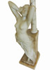 Italian Carved Alabaster Nude Figural Lamp