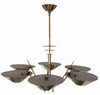Custom Six-Arm Austrian Chandelier, Circa 1950