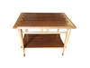 Lane Acclaim Walnut and Ash Inlay Side Table Designed by Andre Bus