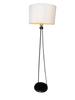 Mid-Century Black Iron Rod Tripod Floor Lamp
