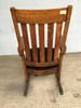 Mission Chestnut Slat Back Rocking Chair by National Chair Co