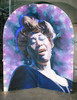 Large 12' Tall Folding Screen Hand Painted Light Up Aretha Franklin Mural
