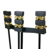 Donald Deskey Andirons and Fireplace Tools by Bennett Co Donald Deskey Andirons and Fireplace Tools by Bennett Co