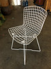 White Bertoia Steel Wire Side Chair With "X" Base by Knoll, Set of 6