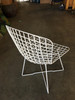 White Bertoia Steel Wire Side Chair With "X" Base by Knoll, Set of 6